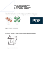 Prova Ciencia Dos Materias