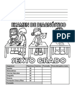 Examen de Diagnóstico - Sexto Grado