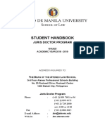 2018 Revised Ateneo Law School Student Handbook (J.D. Program)