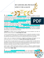 Evaluacion de Casos Psicologia Clinica y Salud