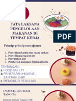 Tatalaksana Pengelolaan Makanan Di Tempat Kerja Bu Enny Dan Lia