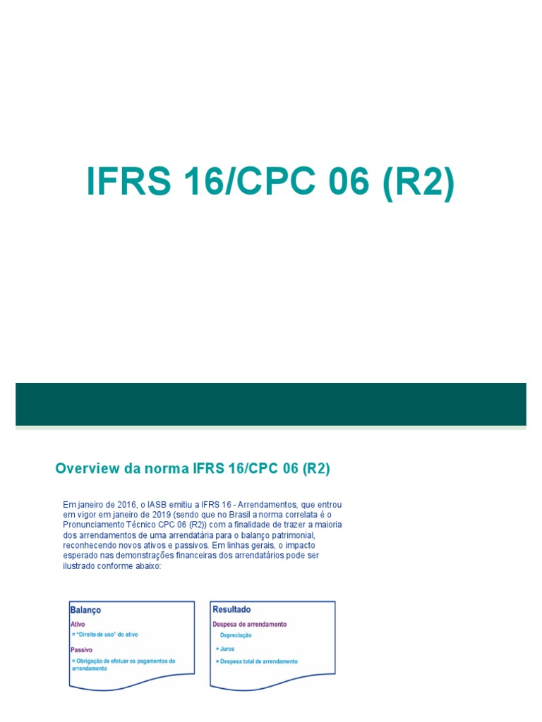 Arrendamento irfs 16 cpc 06 pdf op o finan as economia