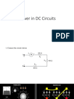 Power in DC Circuits