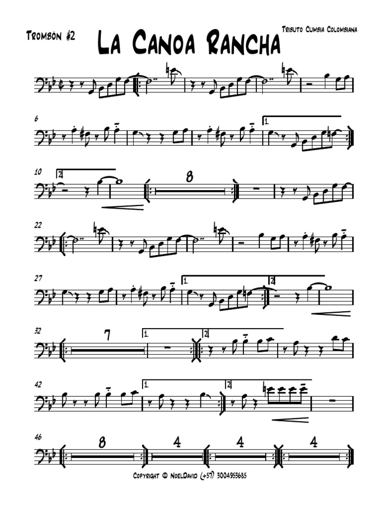 La Canoa Rancha - Trombon 2 | PDF