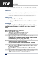 1.1 ICT Competency Standards For Philippine Pre-Service Teacher Education