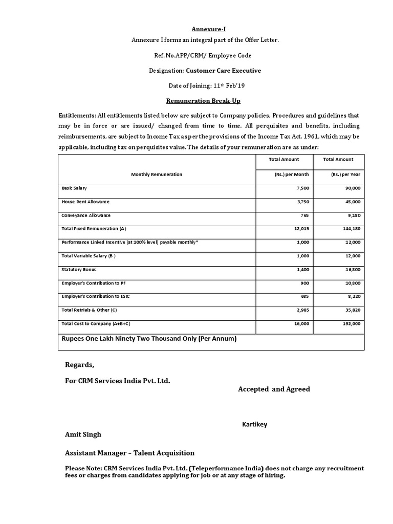annexure-i-forms-integral-part-offer-letter-details-remuneration-pdf