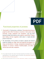 Functional Properties of Proteins