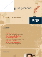Pronombres Ingles