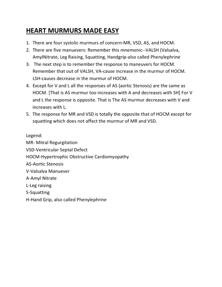 Heart Murmurs Made Easy PDF