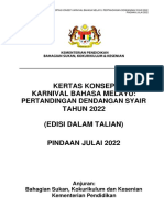 Kertas Konsep Karnival Bahasa Melayu - Pertandingan Dendangan Syair 2022 (Pindaan Julai 2022)