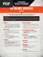 Balance Dataslate Q3 2022 Updates