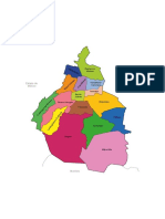 Mapa Ciudad de México Con Nombre A Color