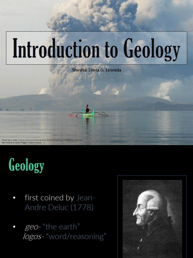 GE 111 Lecture 01 Introduction To Geology | PDF | Geology | Earth Sciences