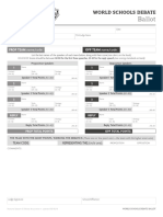 World Schools Ballot BW