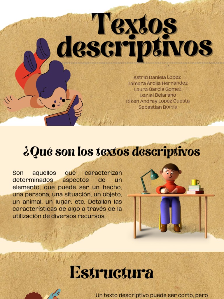 Características y Tipos de Textos Descriptivos | PDF | Adjetivo ...