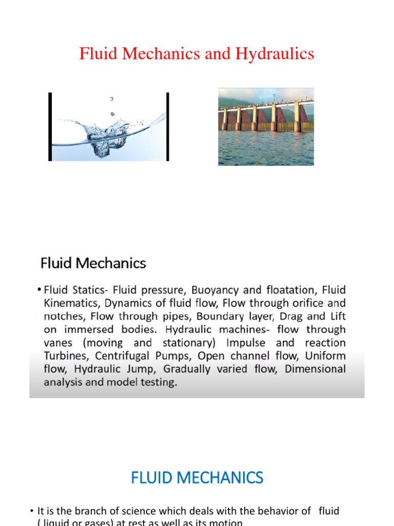 Fluid Mechanics Overview and Concepts | PDF | Buoyancy | Pressure ...