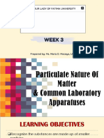 WEEK 3-Particulate Nature of Matter and Common Laboratory Apparatus-1