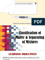 Week 4 - Classification of Matter and Separating Mixtures