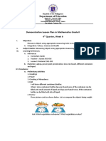 Demonstration Lesson Plan in Mathematics Grade II