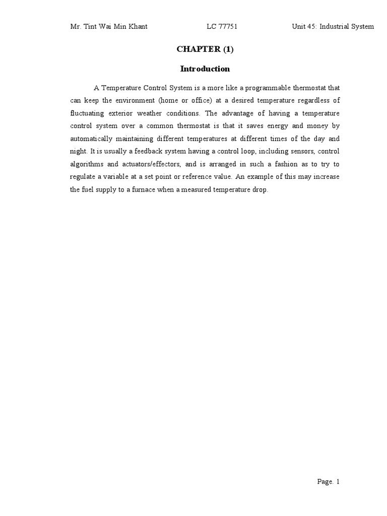 Tint Wai Min Khant (Unit 45) - Industrial System | PDF | Actuator ...