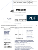 Testing & Commissioning Procedure For Start Up of Diesel Generator Genset - Best Editable Construction QHSE Documentation Portal