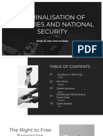 Criminalisation of Identities and National Security