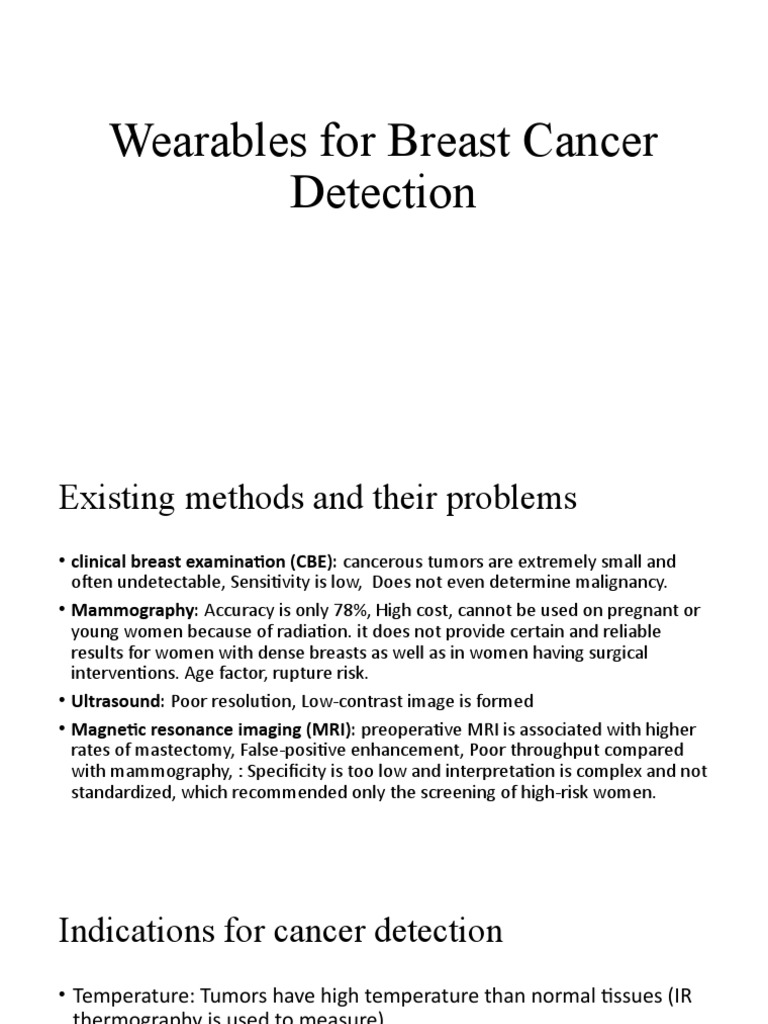 Detection of Breast Cancer | PDF | Medical Imaging | Mammography