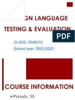 Course Induction DHAV15