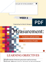 Week 6 - Measurement Part 2