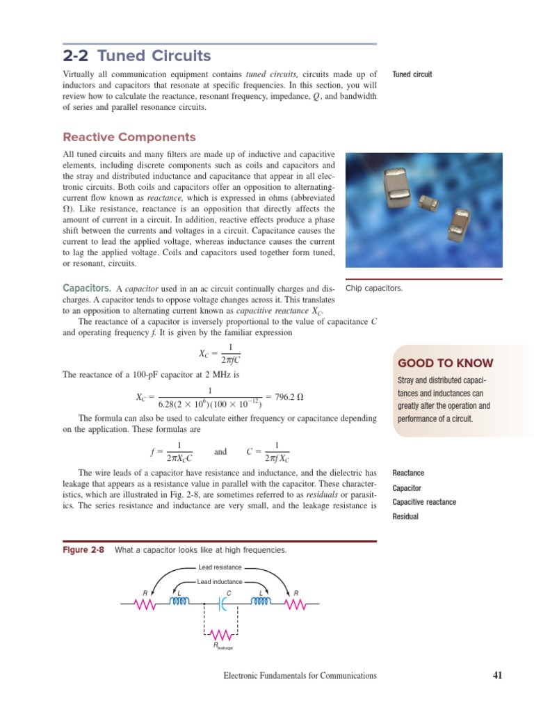 Tuned Circuits Explained Reactance, Resonance, Impedance & More PDF