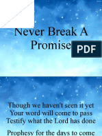 Never Break A Promise