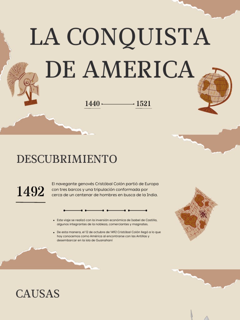 Infografía sobre la Conquista de América | PDF | Américas ...