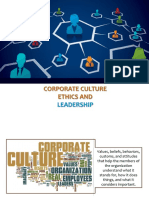 Corporate Culture, Ethics and Leadership