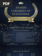 Awards Ceremony of Film School by Slidesgo