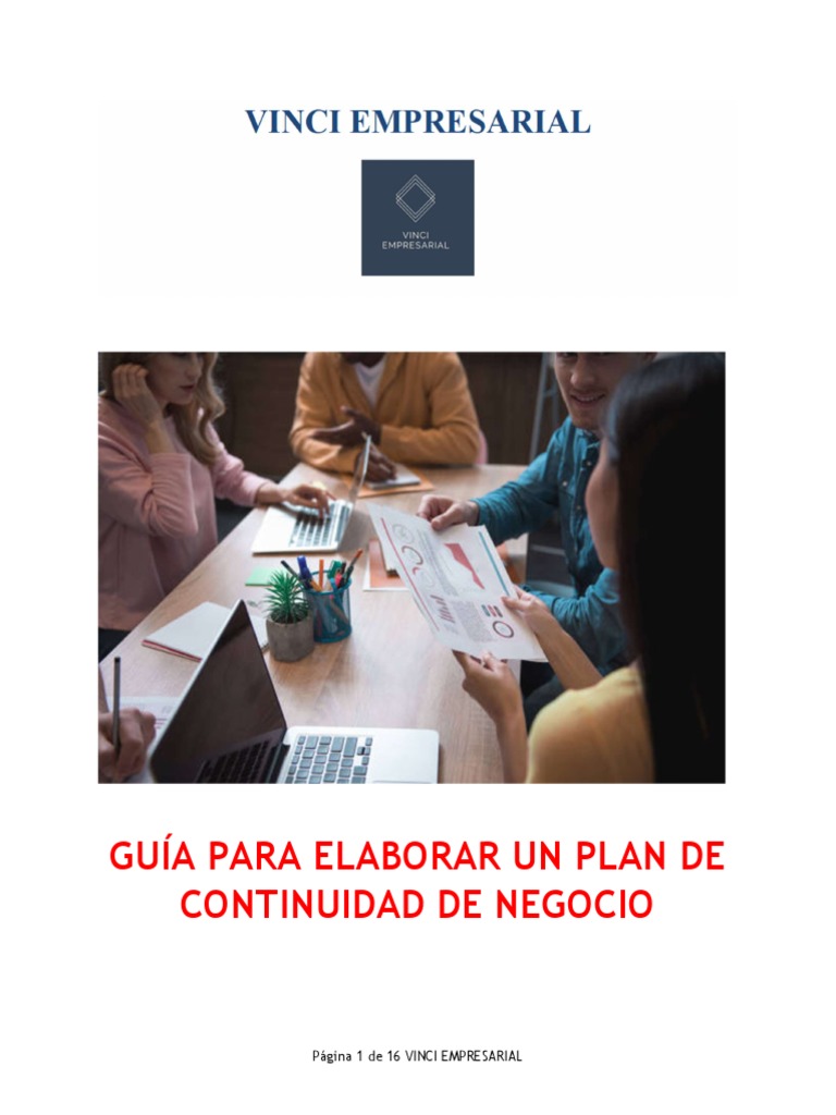 Guia para Elaborar Un Plan de Continuidad de Negocio | PDF | Business ...