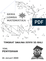 Soal Penyisihan Tingkat SMA Tahun 2020