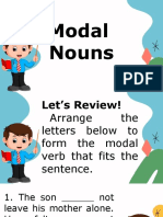 Learn Modal Nouns and Their Usage
