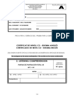 Listening Comprehension: Certificat de Nivell C2 - Idioma Anglés