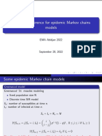 Statistical Inference For Epidemic Markov Chains Models