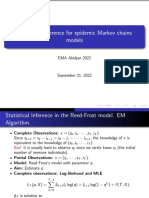 Statistical Inference For Epidemic Markov Chains Models