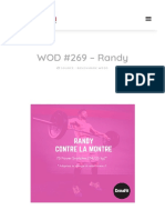 WOD #269 - Randy - 75 Power Snatches Et Le Moins de Break Possible !