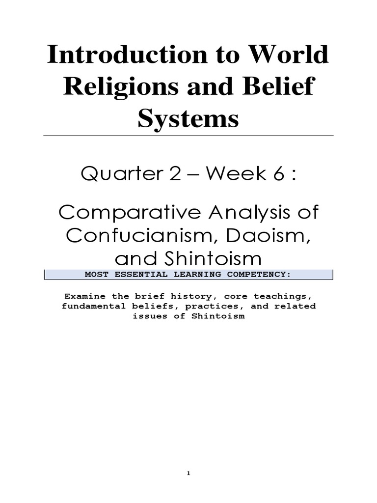 Comparative Analysis of East Asian Religions | PDF | Religion ...