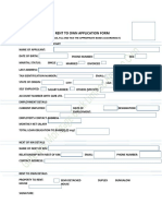 Rent To Own Application Form