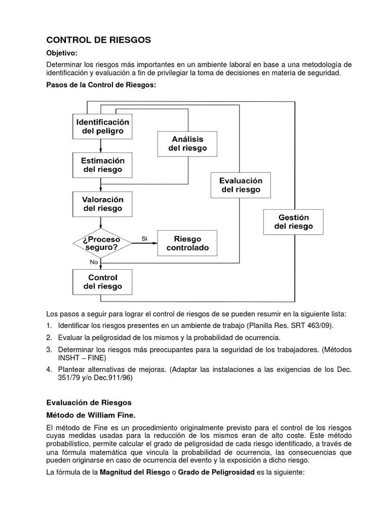 Control de Riesgos Laborales Efectivo | PDF | Riesgo | Probabilidad