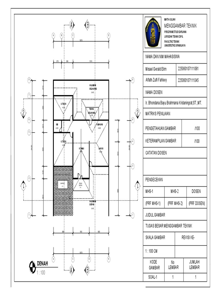TUBES GAMTEK DENAH JADI-Model | PDF