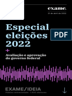 Avaliação do governo Bolsonaro e intenção de voto nas eleições 2022