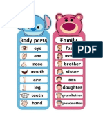 Vocabulary Body Family