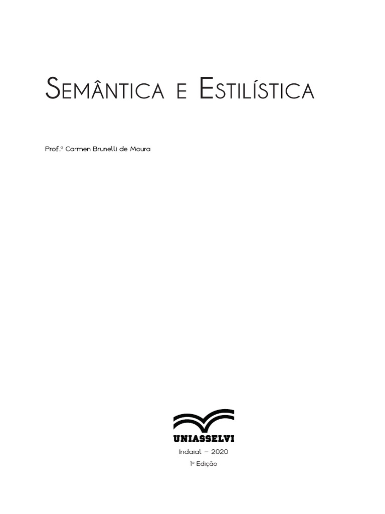 Semântica e Estilística | PDF | Linguística | Behaviorismo