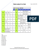 Class Timetable XII-B