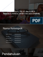 PELATIHAN, NILAI, Dan ETIKA PEKERJA SOSIAL BERSAMA KELOMPOK. (Kelompok 5)